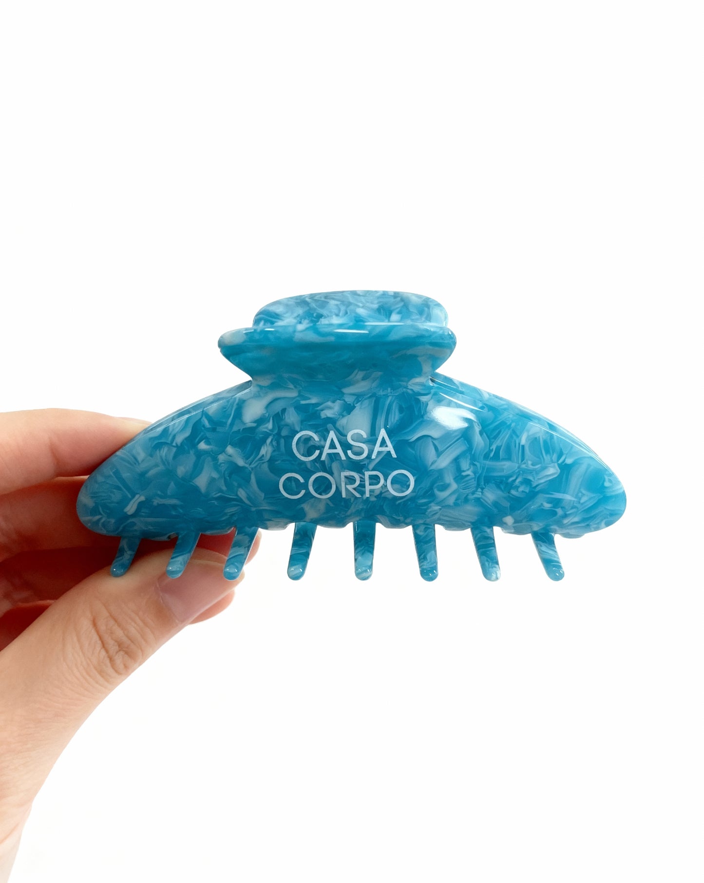 Casa Corpo Haarklammer Blau gemustert
