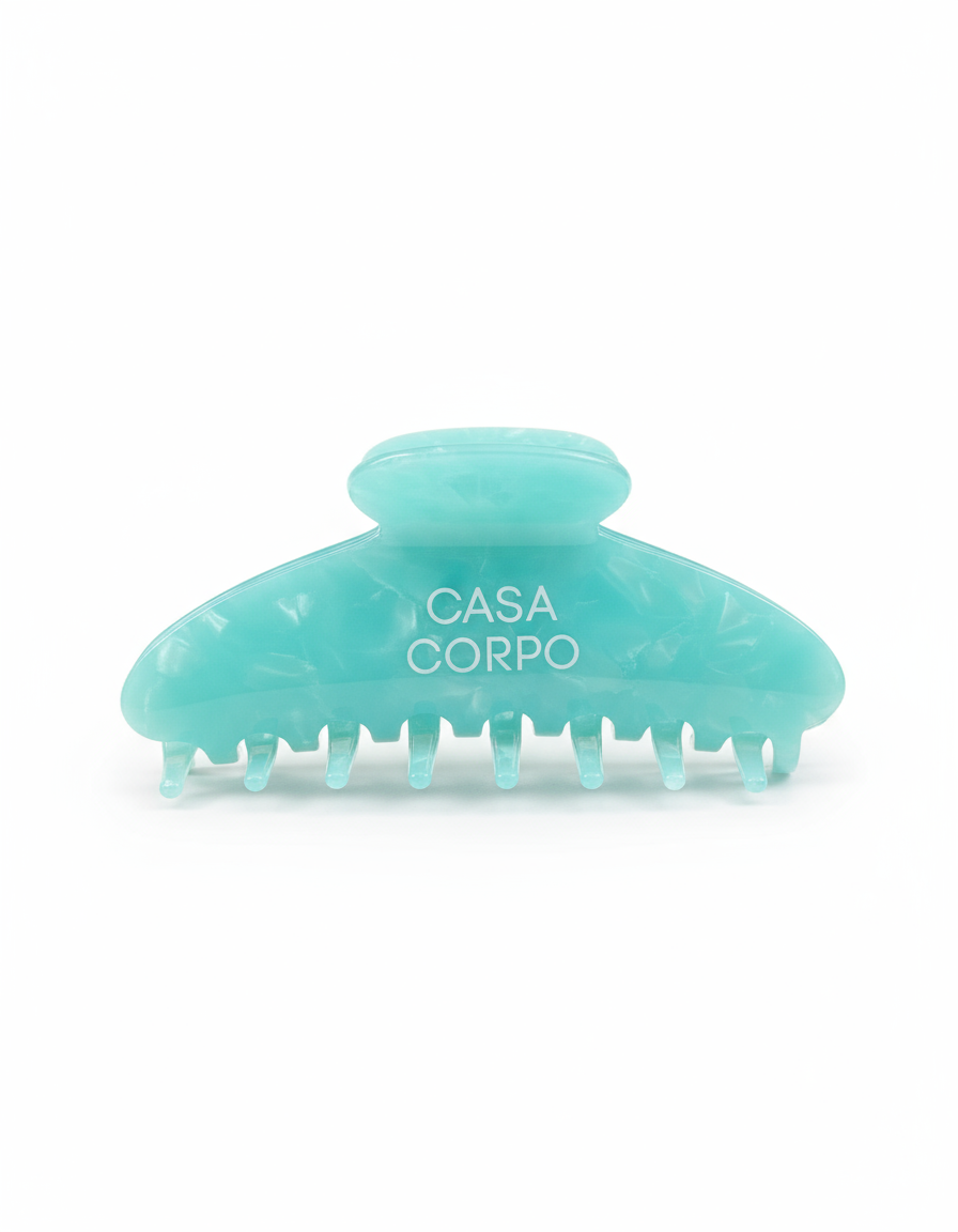 Casa Corpo Haarklammer Hellblau/Türkis gemustert