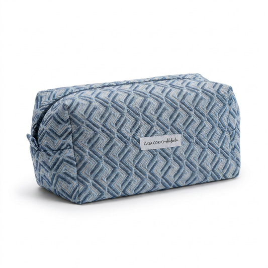 Cosmetic Pouch, blau groß