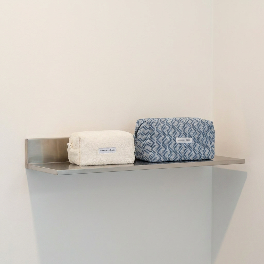 Cosmetic Pouch, white small